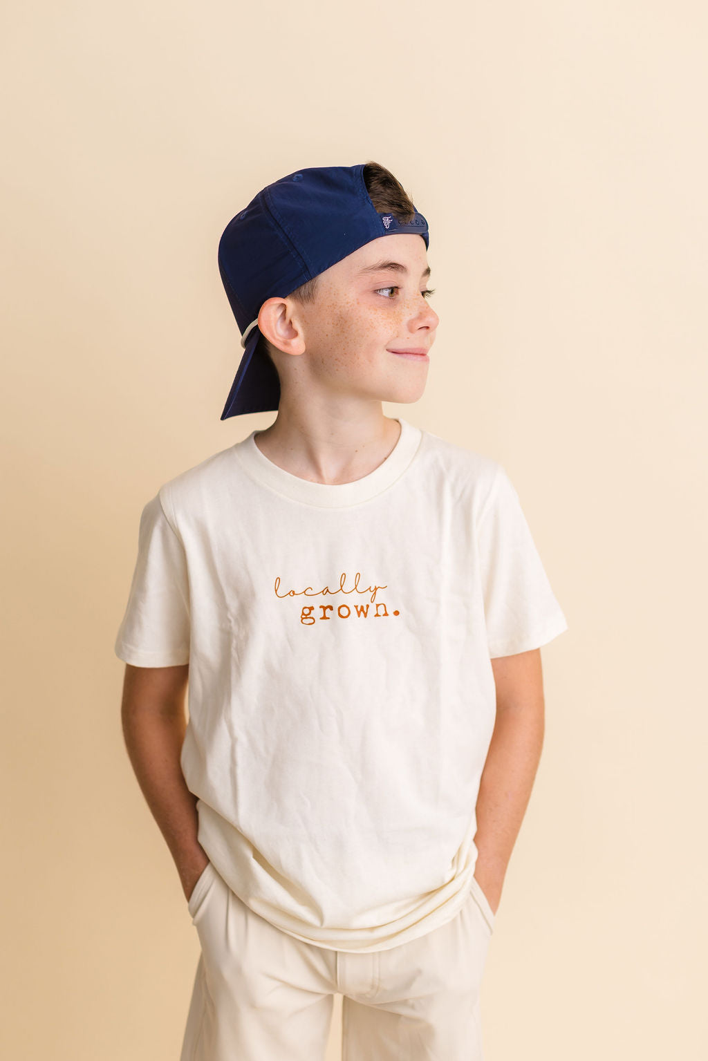Locally Grown Organic Cotton Kids T-Shirt – Short Sleeve, 2T–12Y