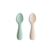 Load image into Gallery viewer, Silicone Toddler Starter Spoons 2-Pack
