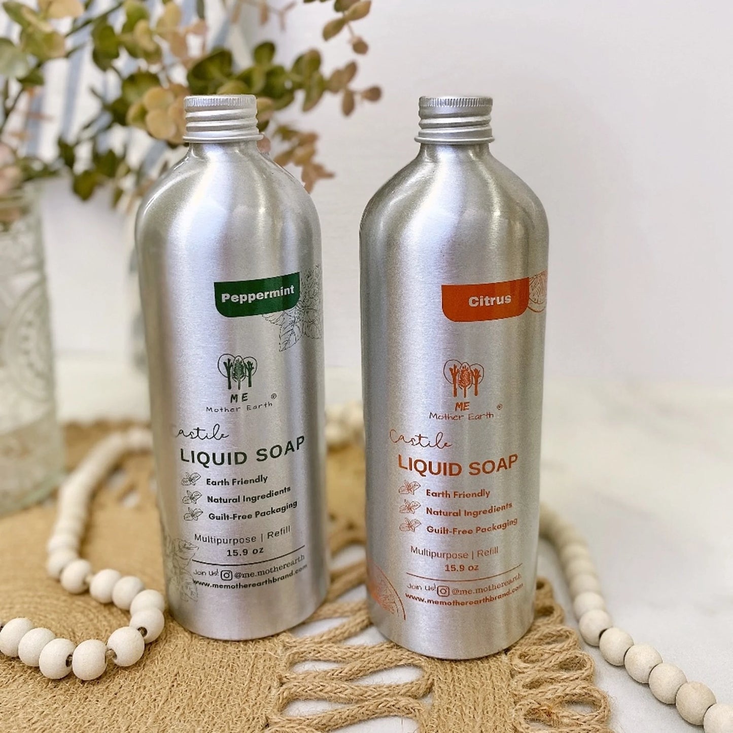 Natural Castile Soap – All-Purpose Liquid Cleaner for Body, Home & More