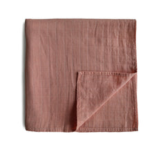 Load image into Gallery viewer, Mushie Organic Cotton Muslin Swaddle Blanket
