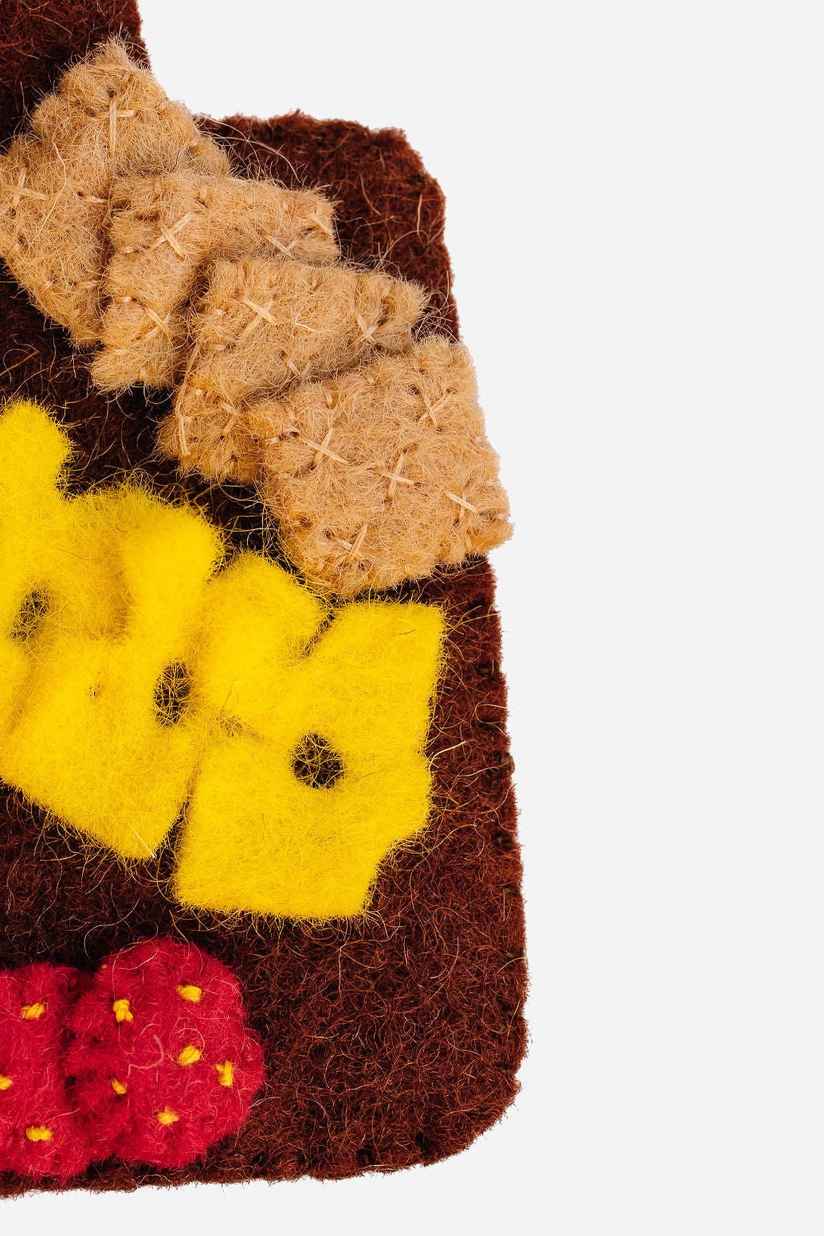 Cheeseboard Ornament – Handmade Wool Felt Holiday Decor