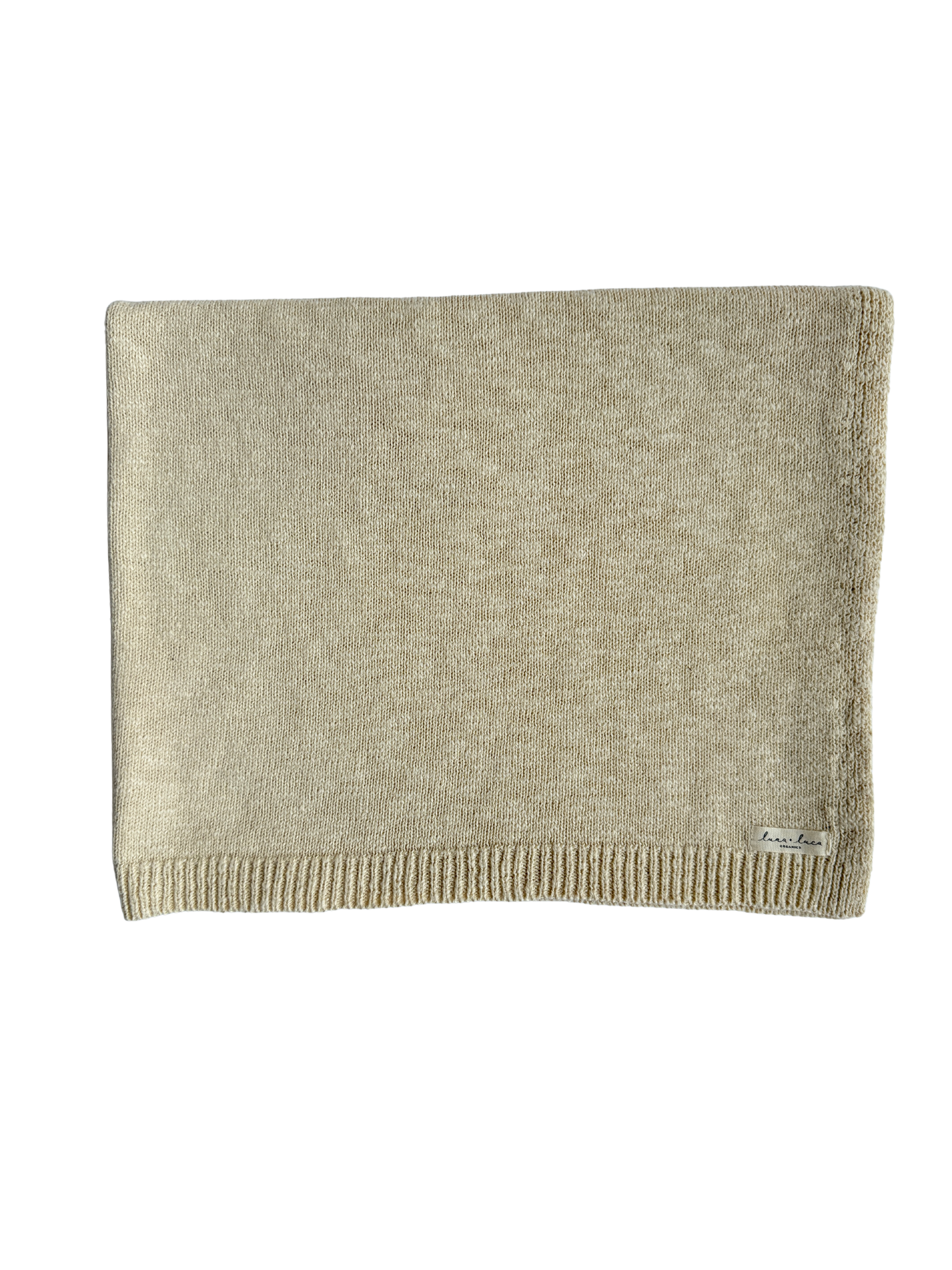 Luca + Luna Organic Cotton Classic Baby Blanket - French Cream