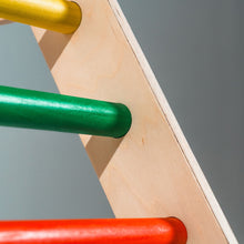 Load image into Gallery viewer, Bunny Hopkins Eco-Friendly Wooden Climber Pikler Triangle Set | Rockwall, Slide, Ladder
