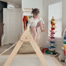Load image into Gallery viewer, Bunny Hopkins Eco-Friendly Wooden Climber Pikler Triangle Set | Rockwall, Slide, Ladder
