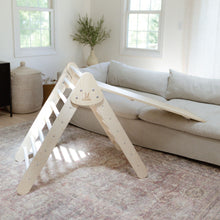 Load image into Gallery viewer, Bunny Hopkins Eco-Friendly Wooden Climber Pikler Triangle Set | Rockwall, Slide, Ladder

