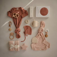 Load image into Gallery viewer, Mushie Organic Cotton Ribbed Baby Bonnet
