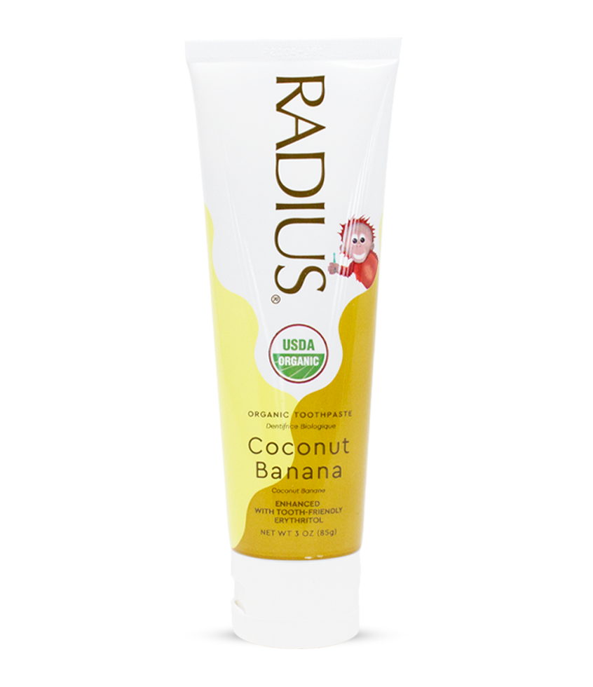 RADIUS Kids USDA Organic Coconut Banana Toothpaste