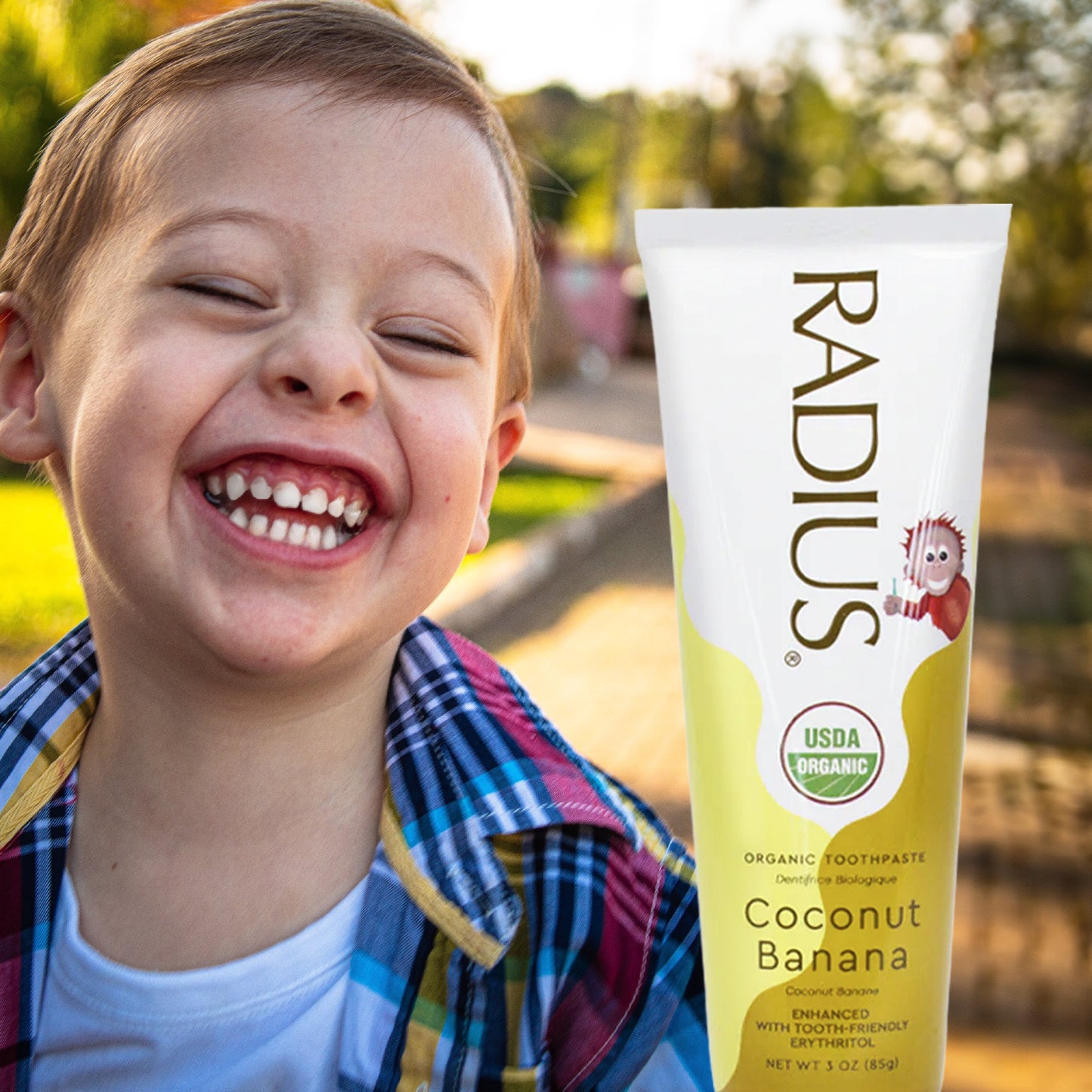 RADIUS Kids USDA Organic Coconut Banana Toothpaste