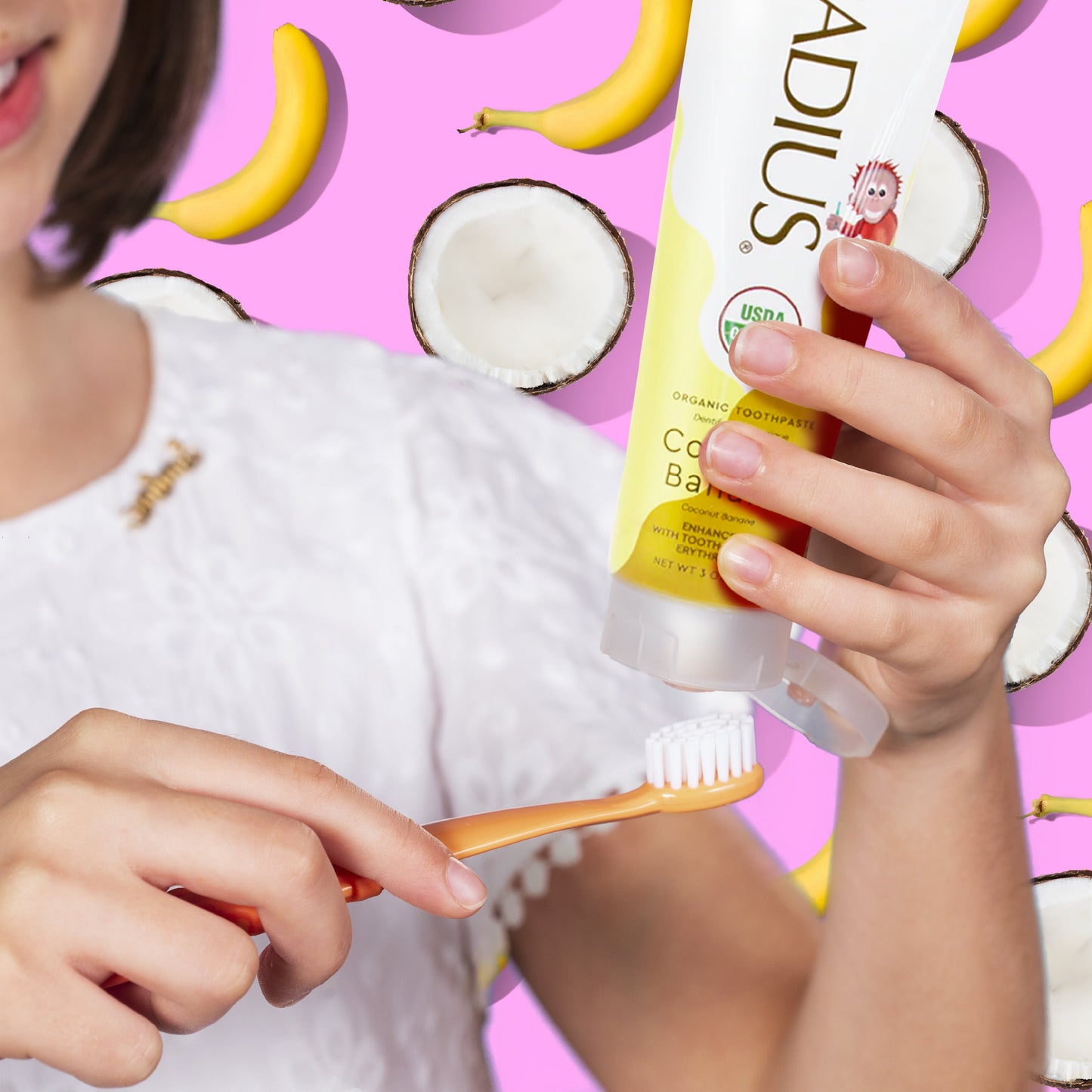 RADIUS Kids USDA Organic Coconut Banana Toothpaste