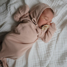 Load image into Gallery viewer, Mushie Organic Cotton Ribbed Baby Bonnet
