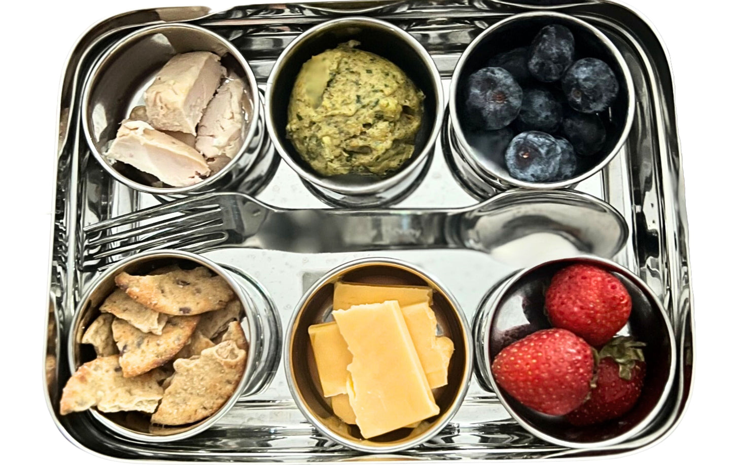 Busy Benny Eco-Friendly Kids' Stainless Steel Spork | Spoon and Fork Combo