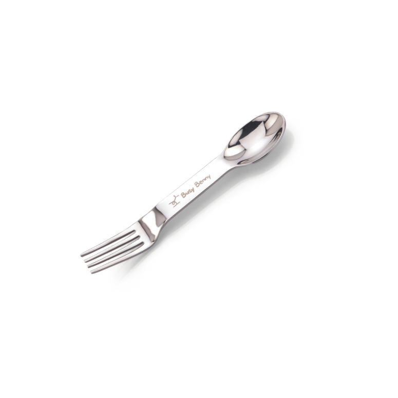 Busy Benny Eco-Friendly Kids' Stainless Steel Spork | Spoon and Fork Combo