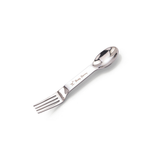 Busy Benny Eco-Friendly Kids' Stainless Steel Spork | Spoon and Fork Combo