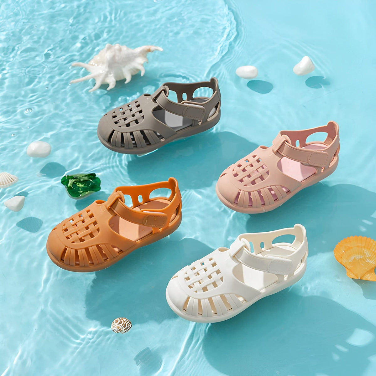 Coral Kids' Sandals – Waterproof, Recycled Materials, Non-Slip