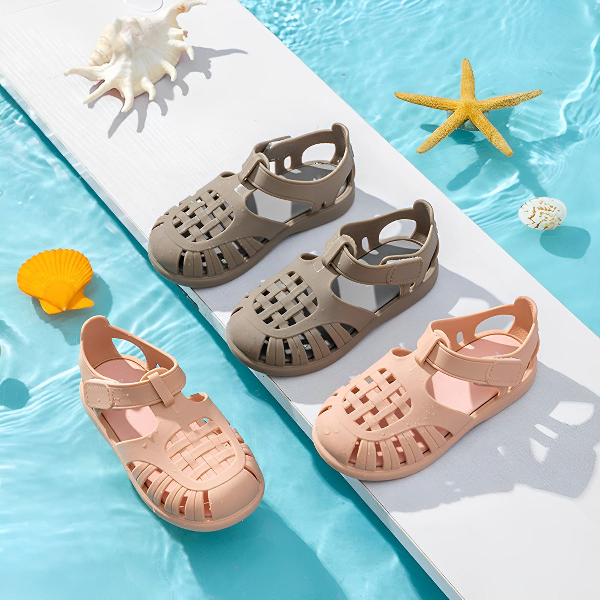 Coral Kids' Sandals – Waterproof, Recycled Materials, Non-Slip