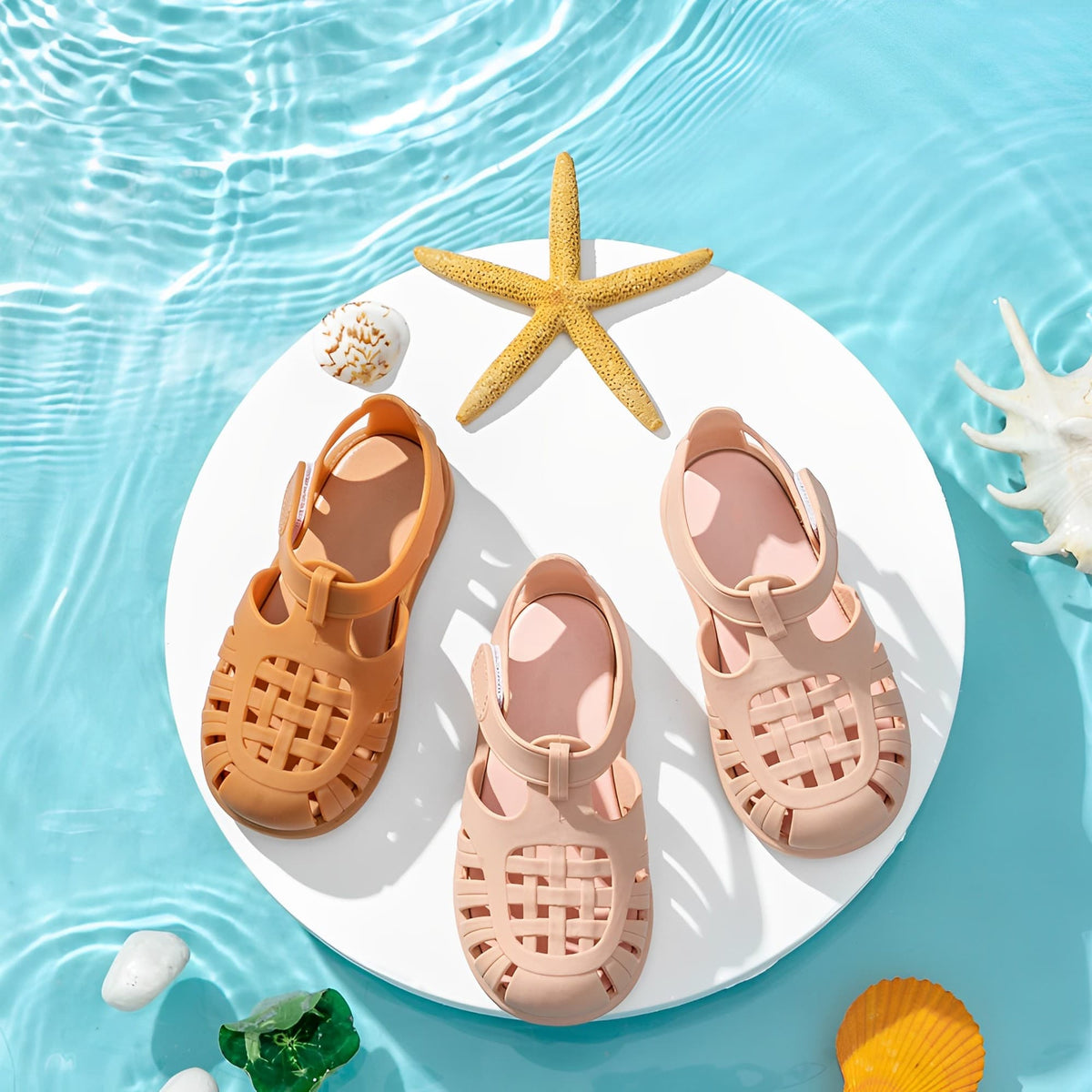 Coral Kids' Sandals – Waterproof, Recycled Materials, Non-Slip