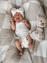 Load image into Gallery viewer, Luna + Luca Pointelle Organic Cotton Baby Girl Summer Set - Cream
