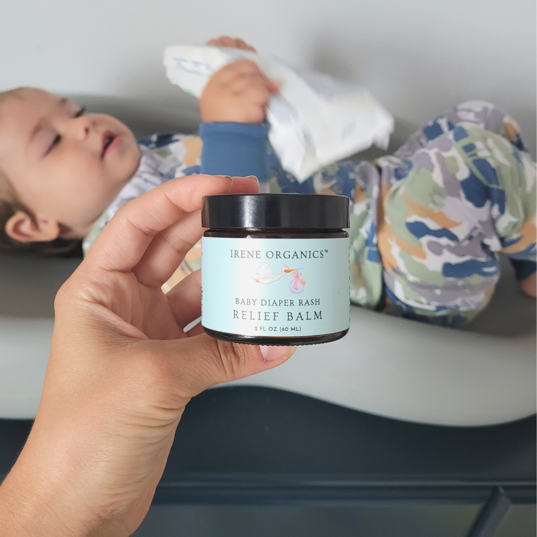 Irene Organics Diaper Balm - Zinc Oxide Barrier & Organic Soothers