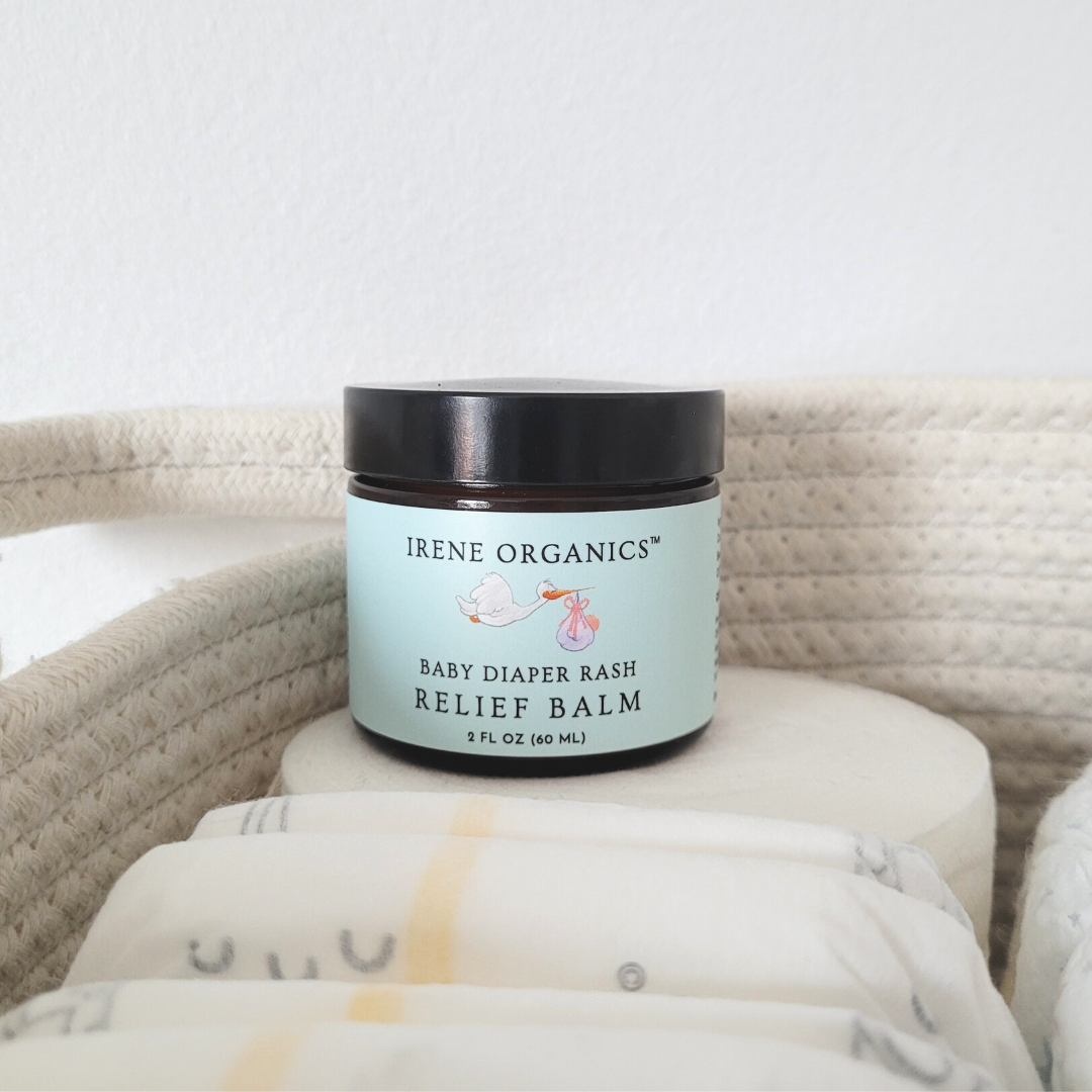 Irene Organics Diaper Balm - Zinc Oxide Barrier & Organic Soothers