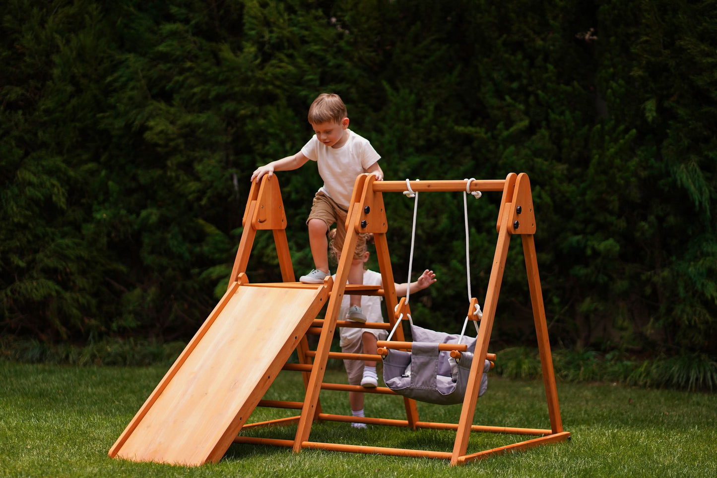 Avenlur Juniper Eco-Friendly Wooden Outdoor - Indoor Folding Toddler Playset