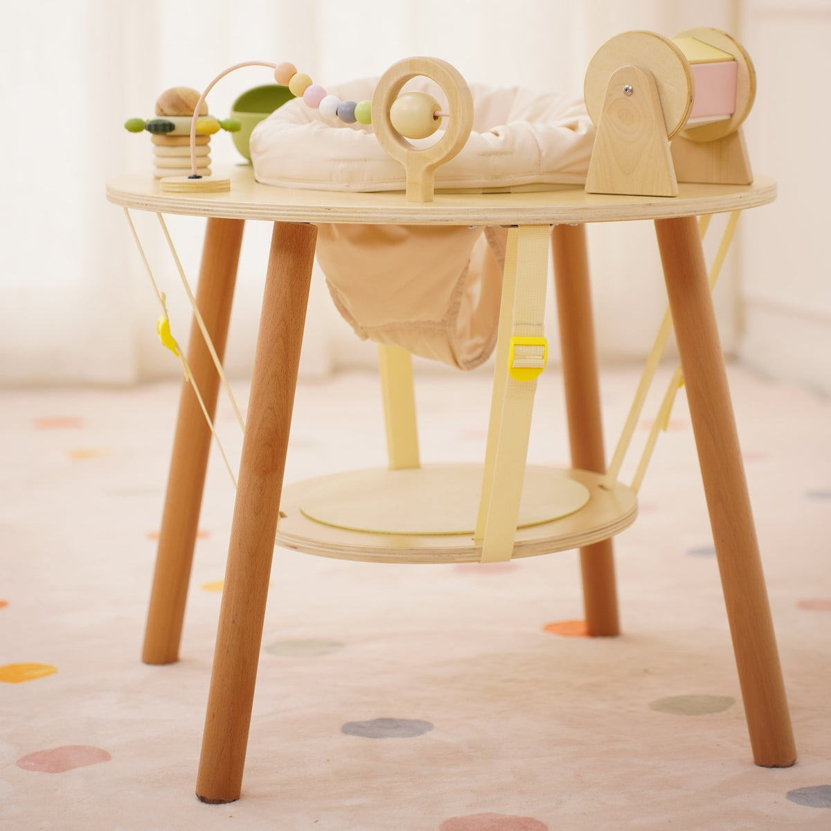 Avenlur Aldar Convertible Montessori Activity Table – Baby Activity Seat to Toddler Table, FSC Wood