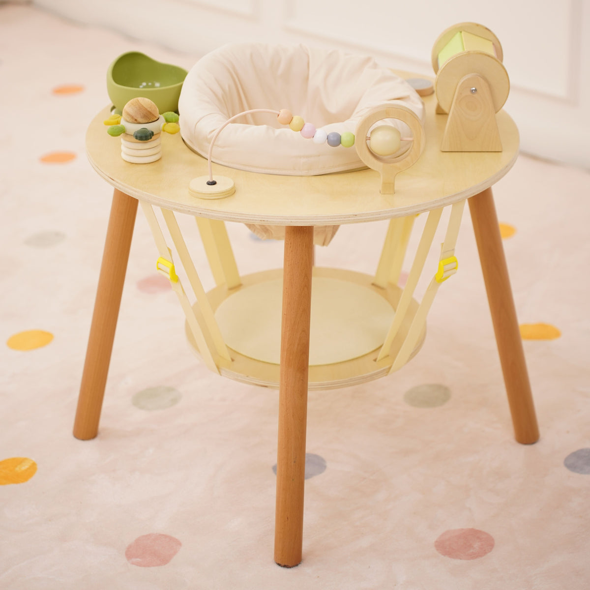 Avenlur Aldar Convertible Montessori Activity Table – Baby Activity Seat to Toddler Table, FSC Wood