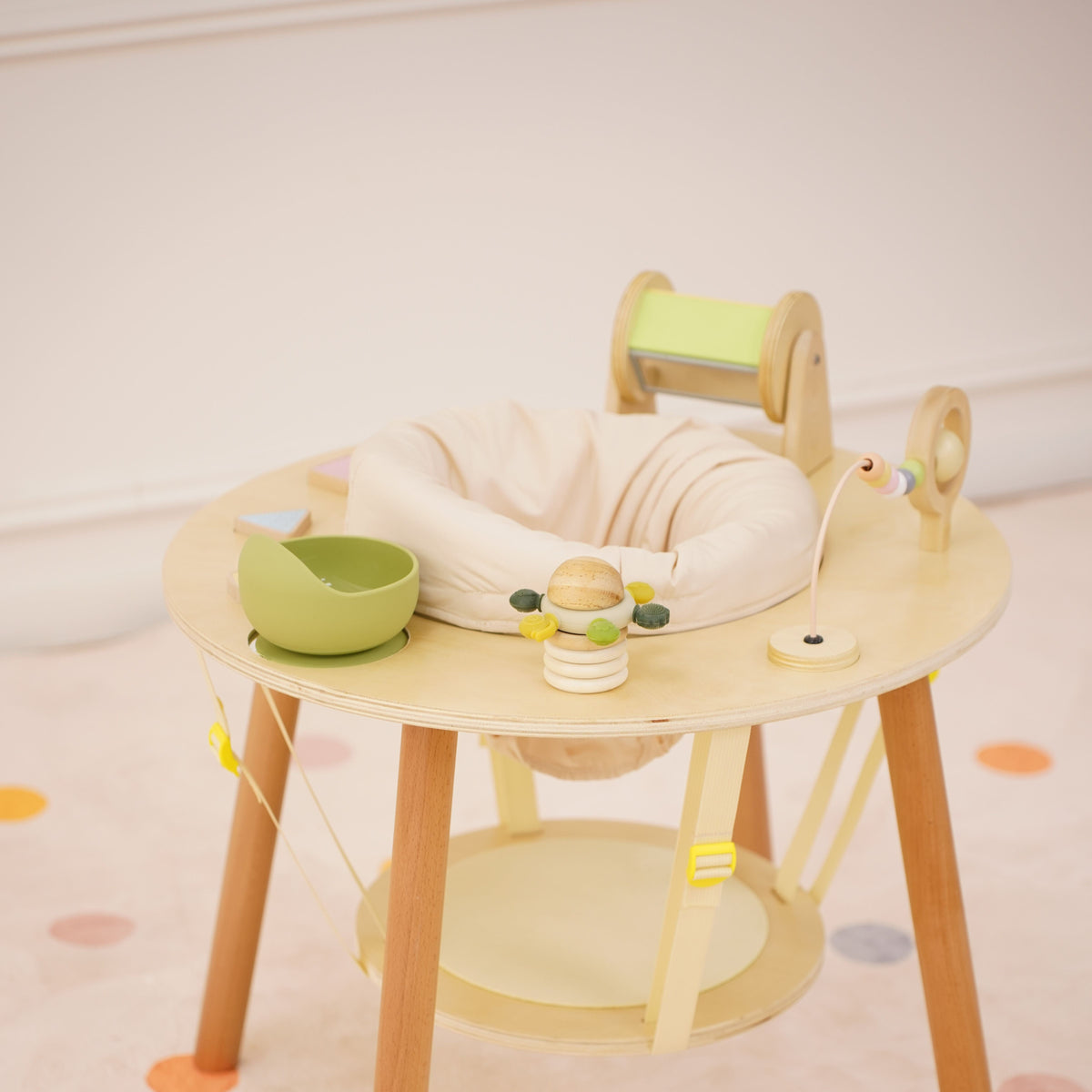Avenlur Aldar Convertible Montessori Activity Table – Baby Activity Seat to Toddler Table, FSC Wood