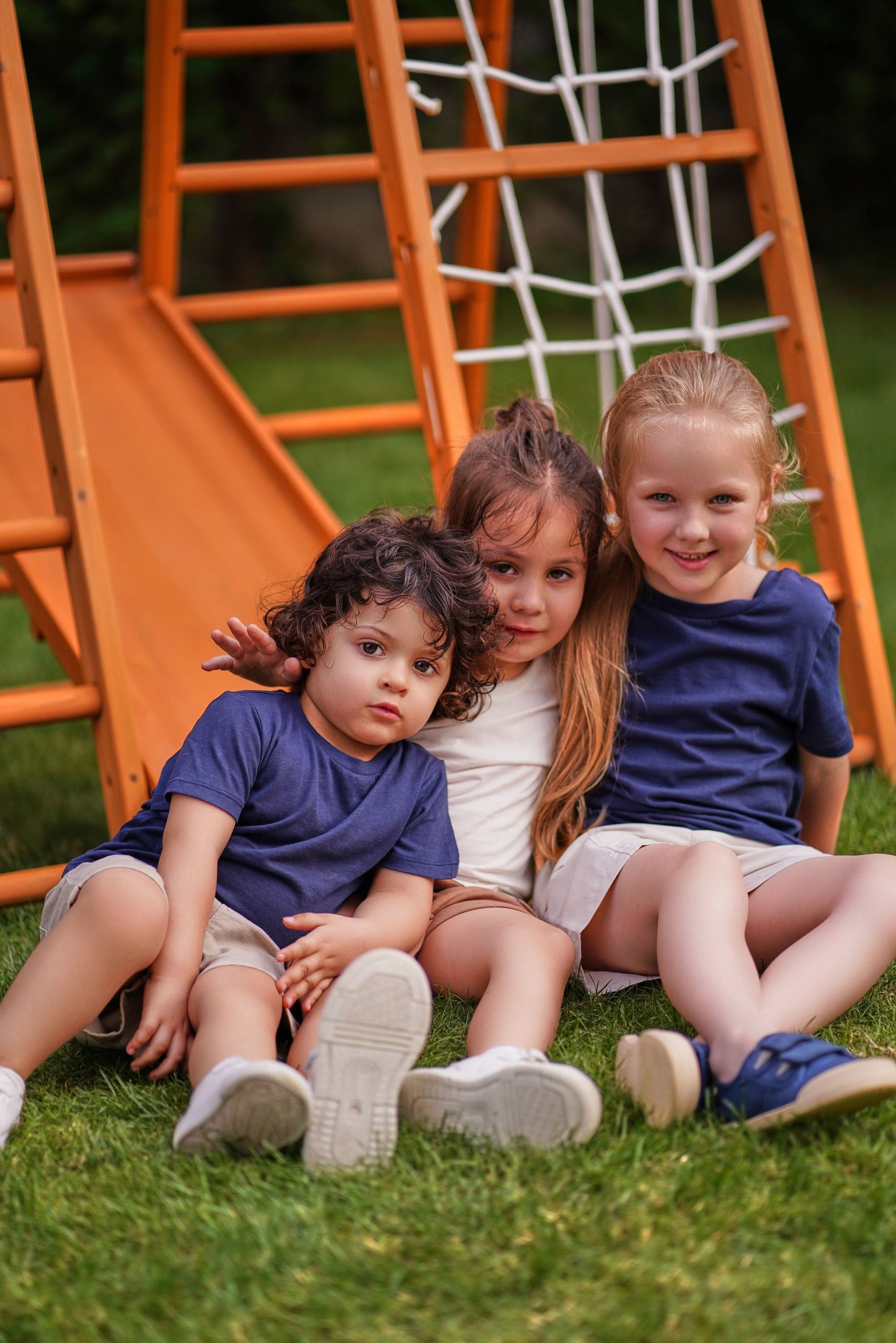 Avenlur Magnolia - Outdoor and Indoor - Real Wood Eco-Friendly 7-in-1 Playset for Toddlers Little Kids