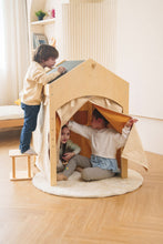 Load image into Gallery viewer, Avenlur Ash Eco-Friendly Wooden Adjustable Learning Playhouse Tent with Desk and Chair
