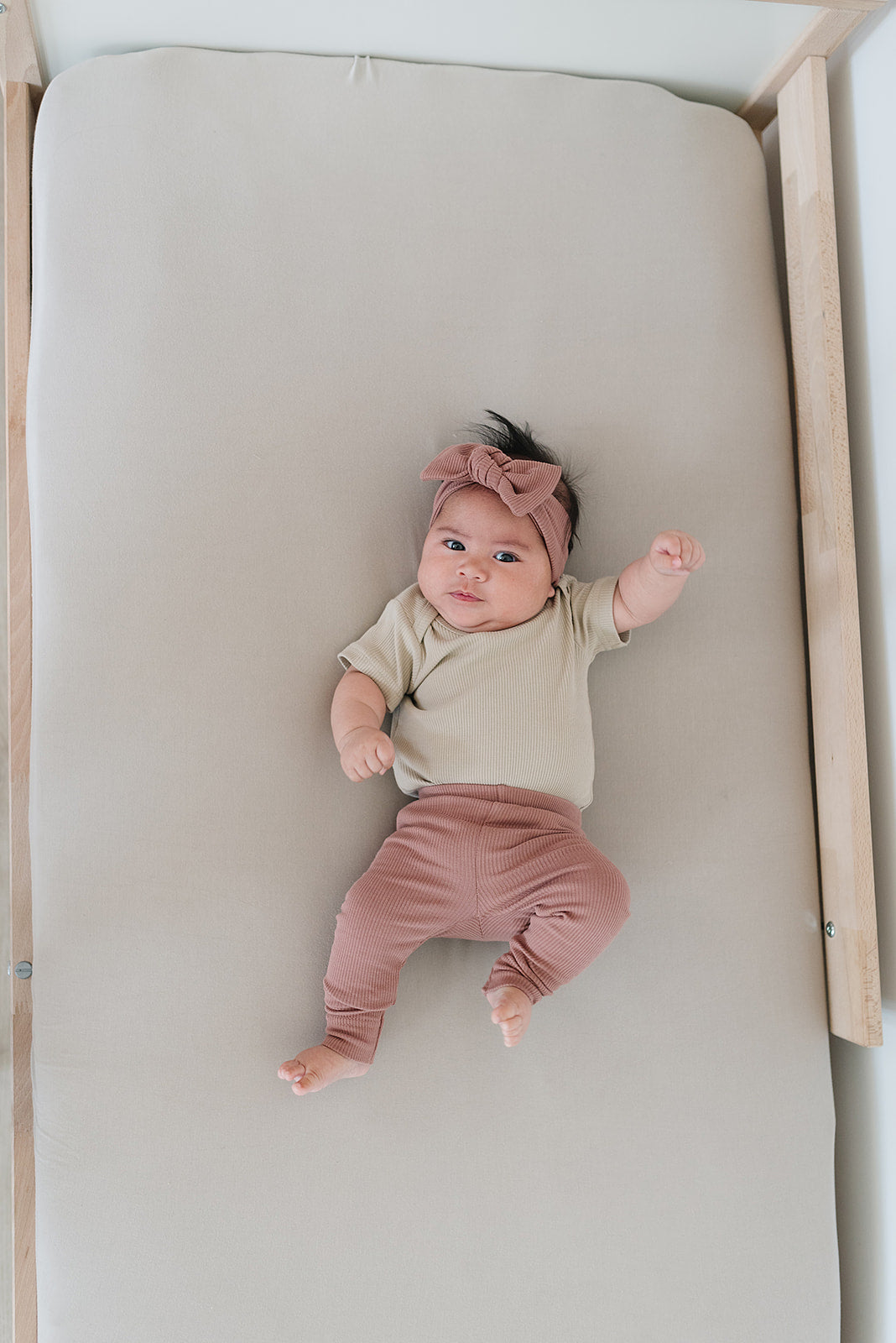 Mebie Baby Dusty Rose Organic Cotton Leggings