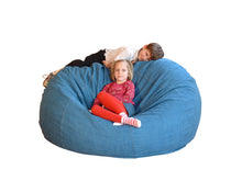 Load image into Gallery viewer, Bean Bag Loveseat Comfy Bean Family- Cotton, Organic Cotton, Hemp
