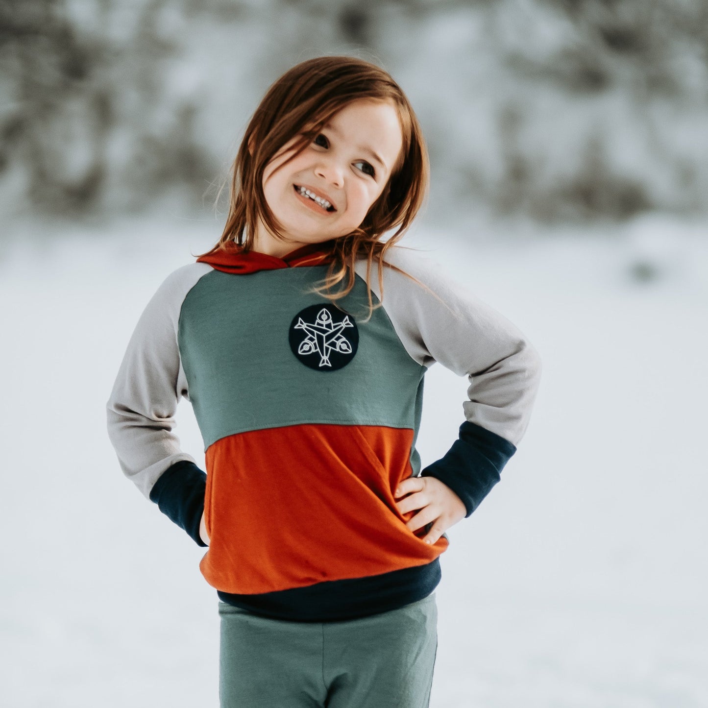 Kids Free Range Merino Hoodie