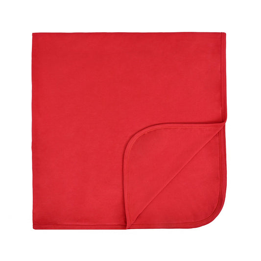 Finn + Emma Organic Cotton Blanket | scarlet red