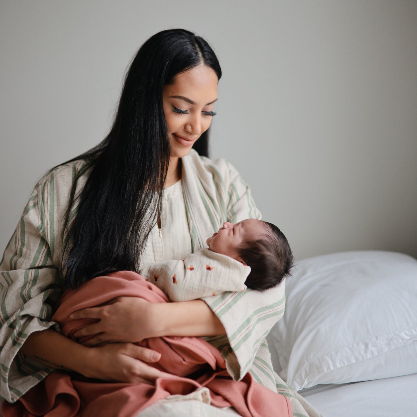 Mushie Organic Cotton Ribbed Baby Blanket