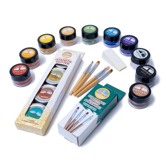 Deluxe Natural Face Paint & Eco Gltter Set