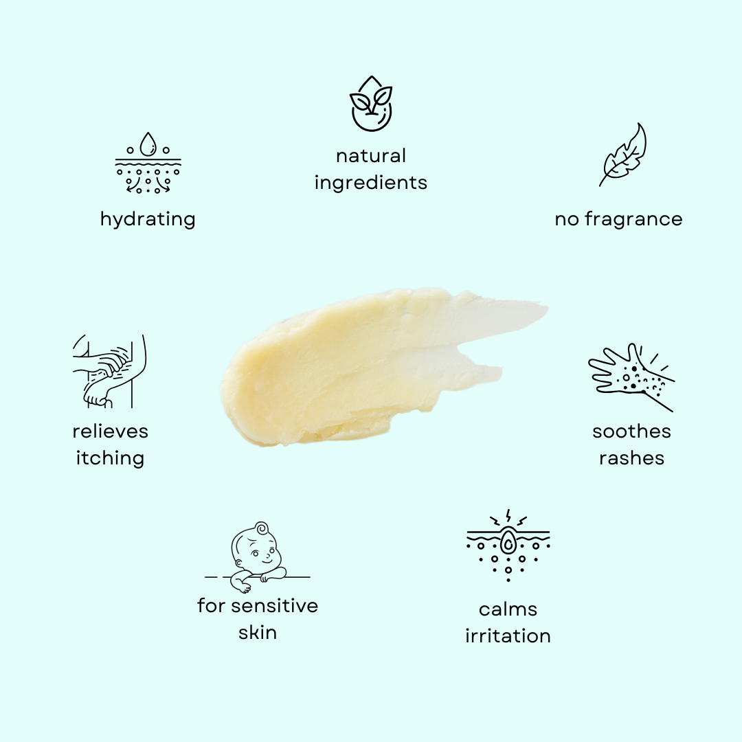 Irene Organics Diaper Balm - Zinc Oxide Barrier & Organic Soothers