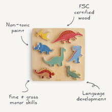 Load image into Gallery viewer, Wooden Dino Puzzle
