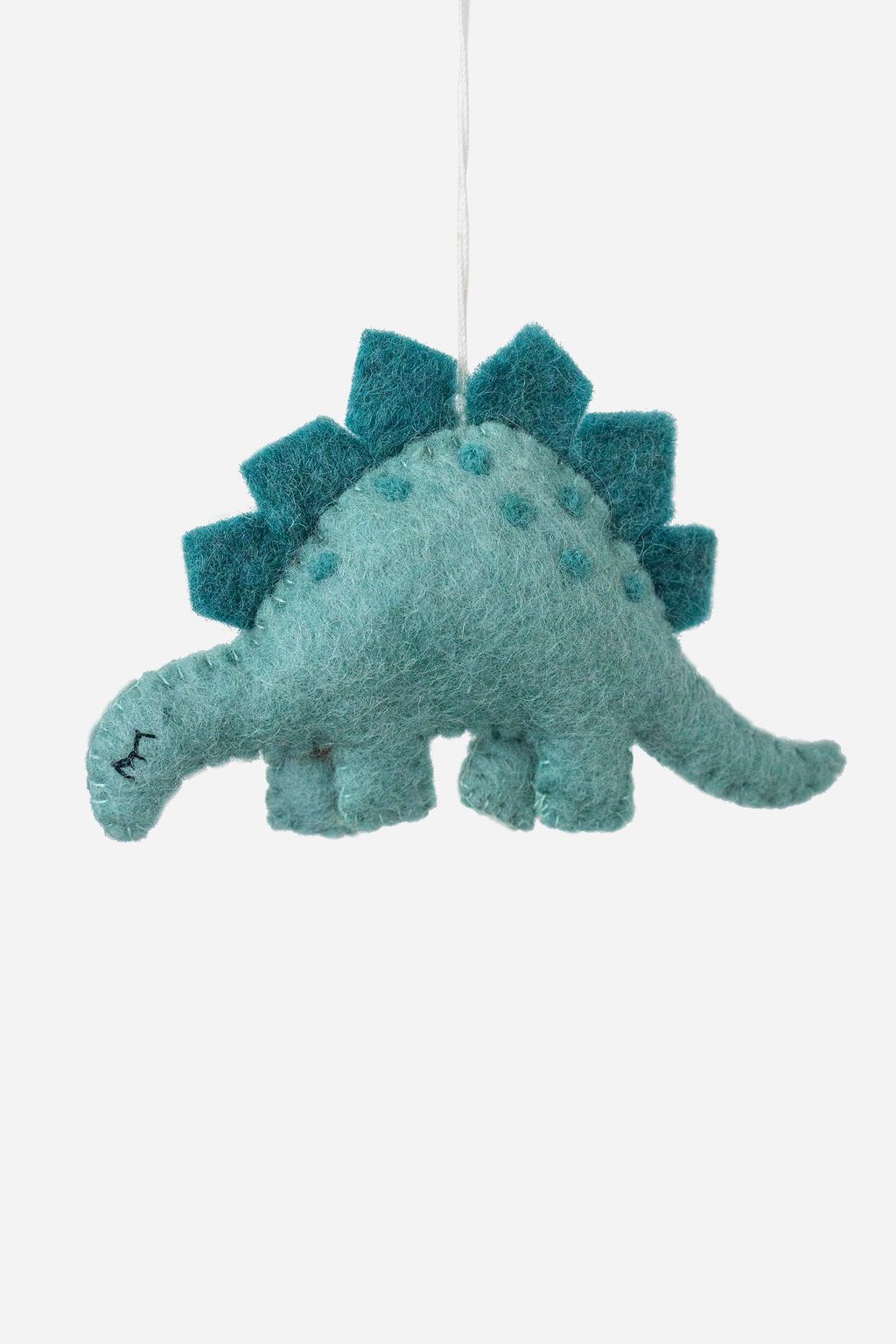 Stegosaurus Ornament – Handmade Wool Felt Holiday Decor