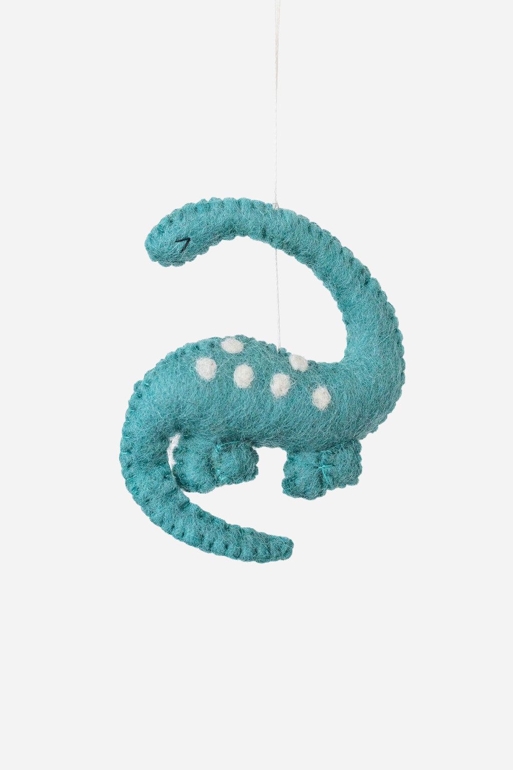 Brontosaurus Ornament – Handmade Wool Felt Holiday Decor