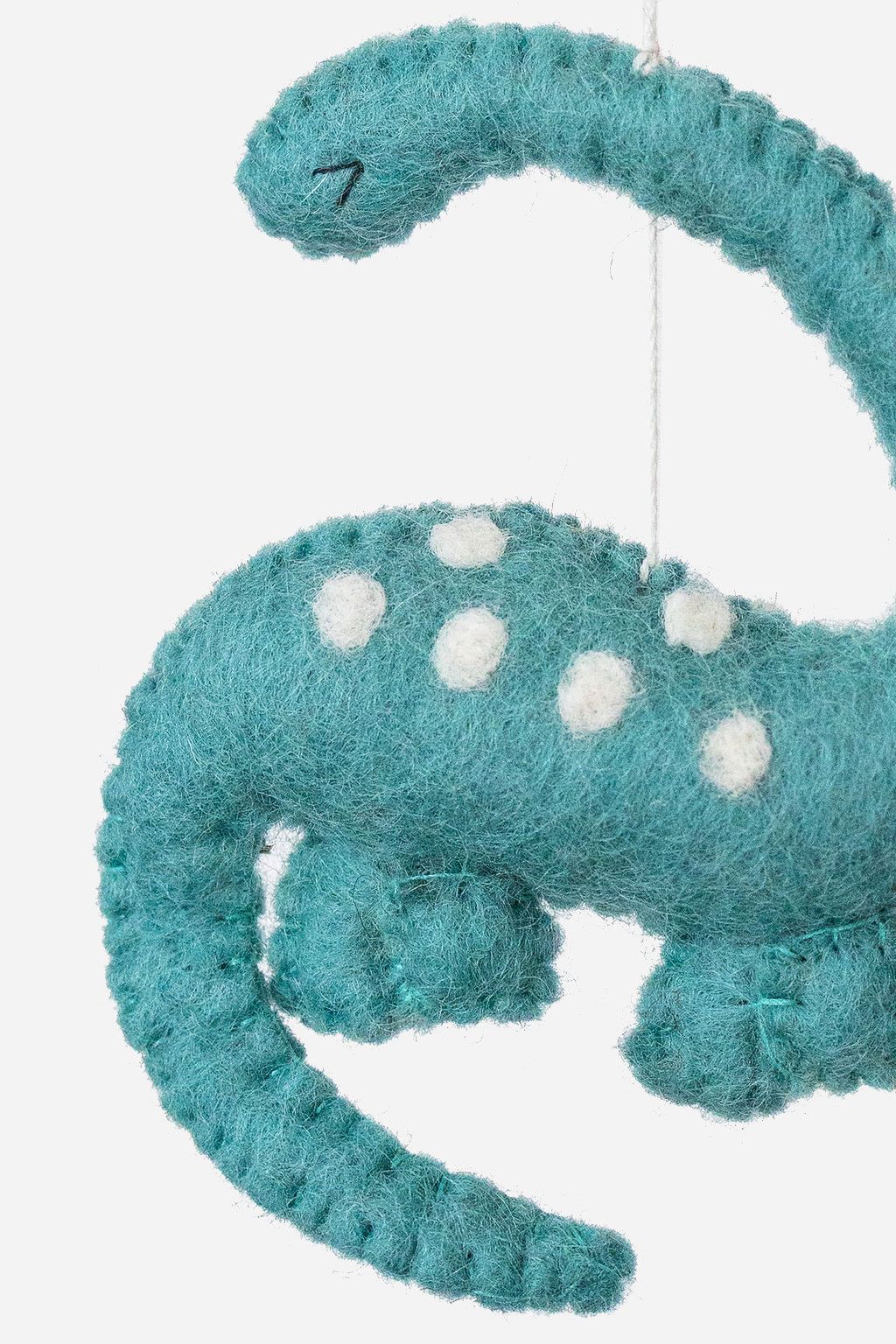 Brontosaurus Ornament – Handmade Wool Felt Holiday Decor