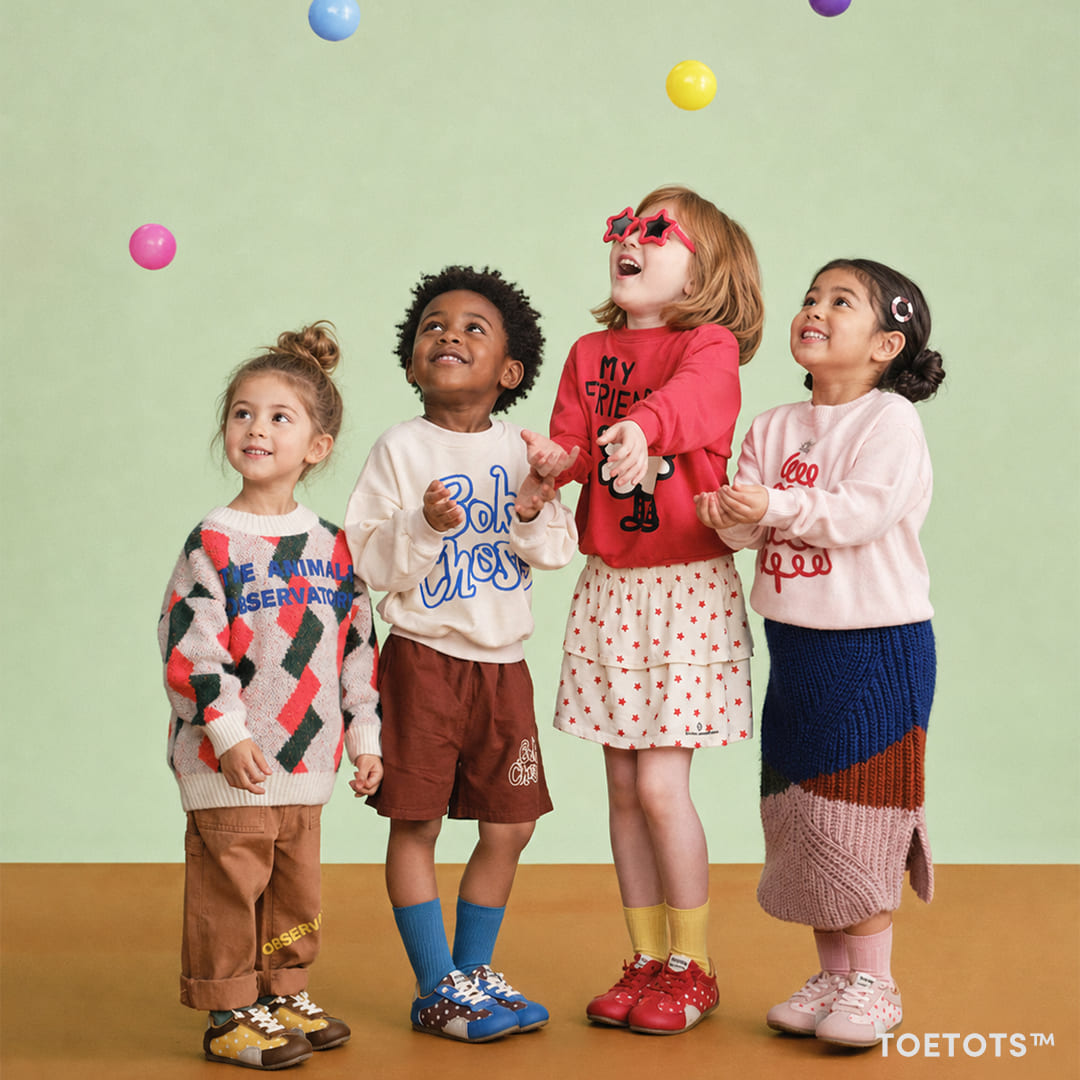 Dotty Kid Sneaker – Recycled Leather, Natural Rubber Sole