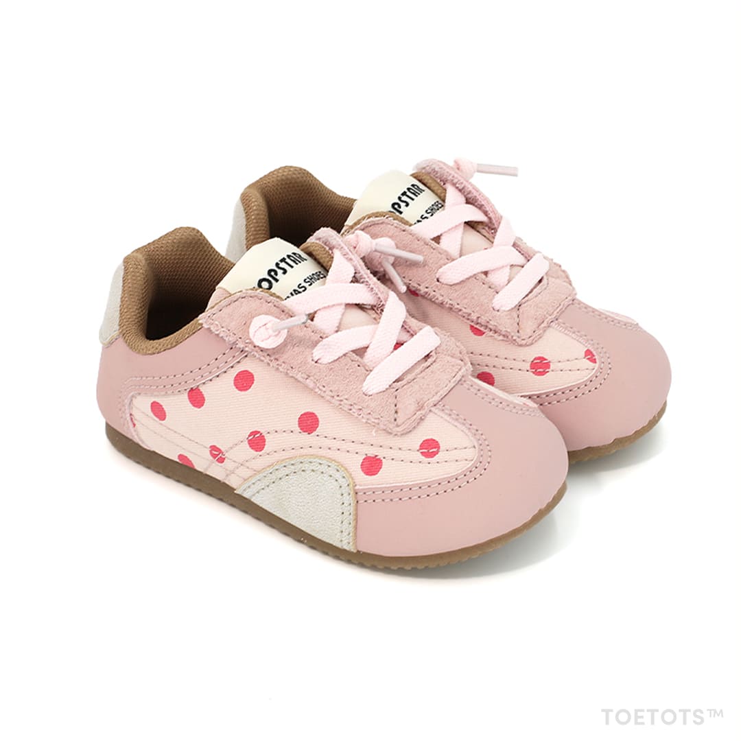Dotty Kid Sneaker – Recycled Leather, Natural Rubber Sole