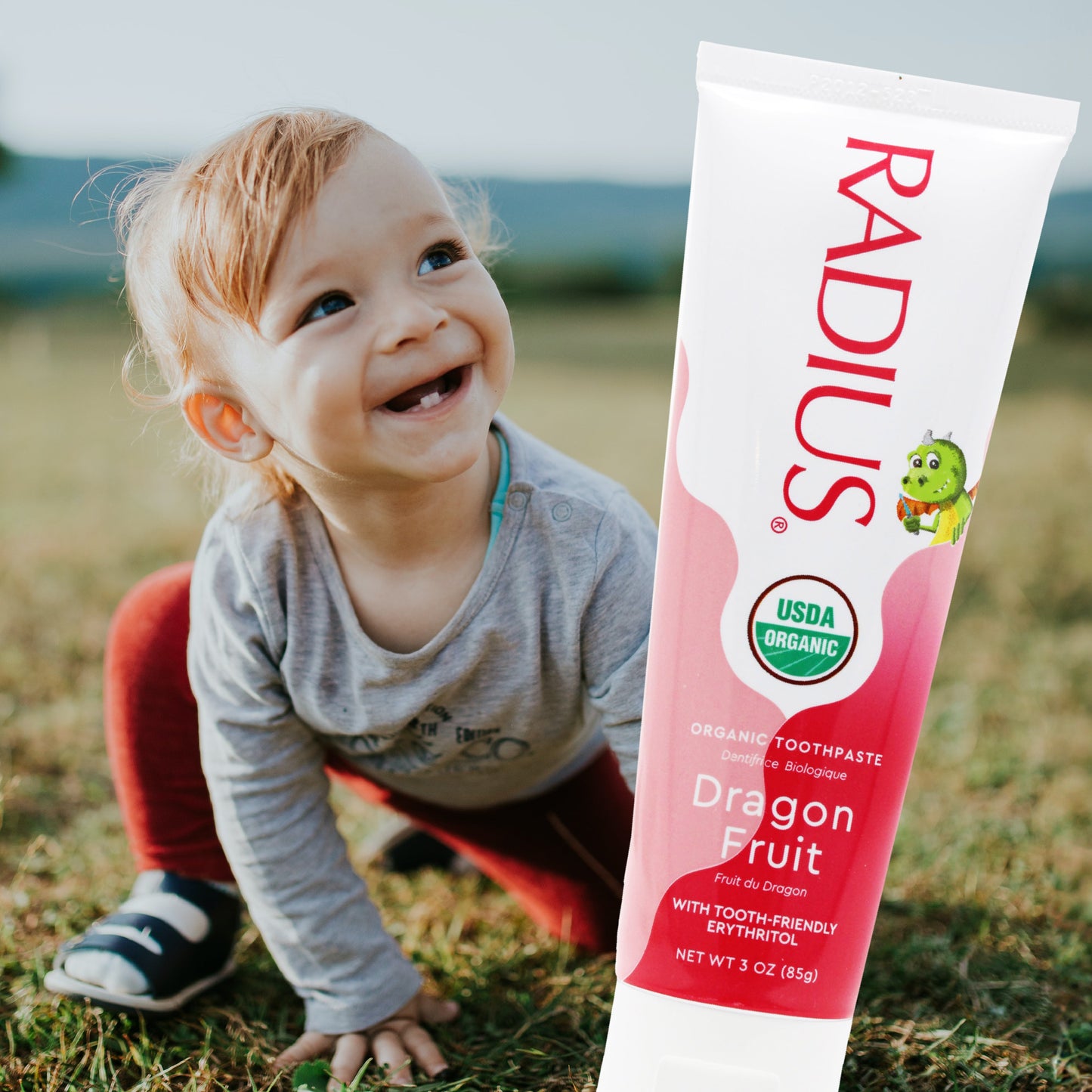 RADIUS USDA Organic Kids' Dragon Fruit Toothpaste