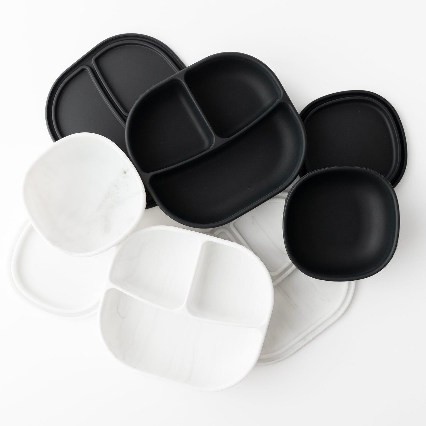 Calla and Friends Boston Bowl | 100% Food-Grade Silicone Suction Bowl with Lid | BPA-Free Toddler Bowl