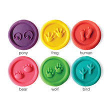 Load image into Gallery viewer, Animal Trackers – Wooden Dough Stampers – 6 Piece
