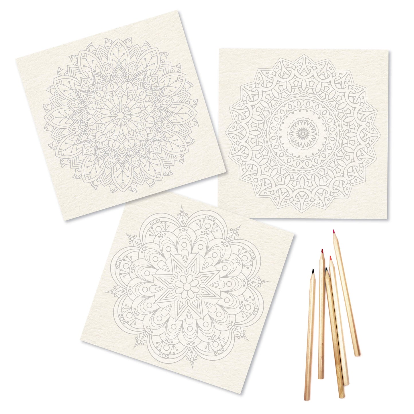 Mandala Coloring Sheets – Deluxe 110lb Paper