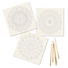 Load image into Gallery viewer, Mandala Coloring Sheets – Deluxe 110lb Paper
