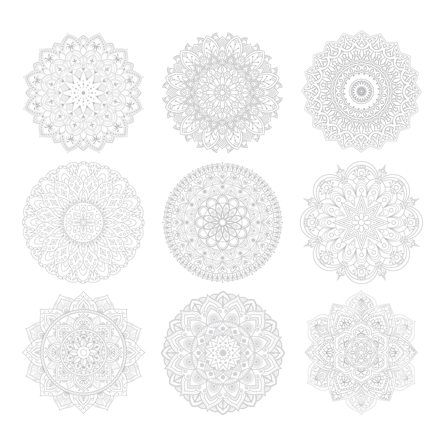 Mandala Coloring Sheets – Deluxe 110lb Paper