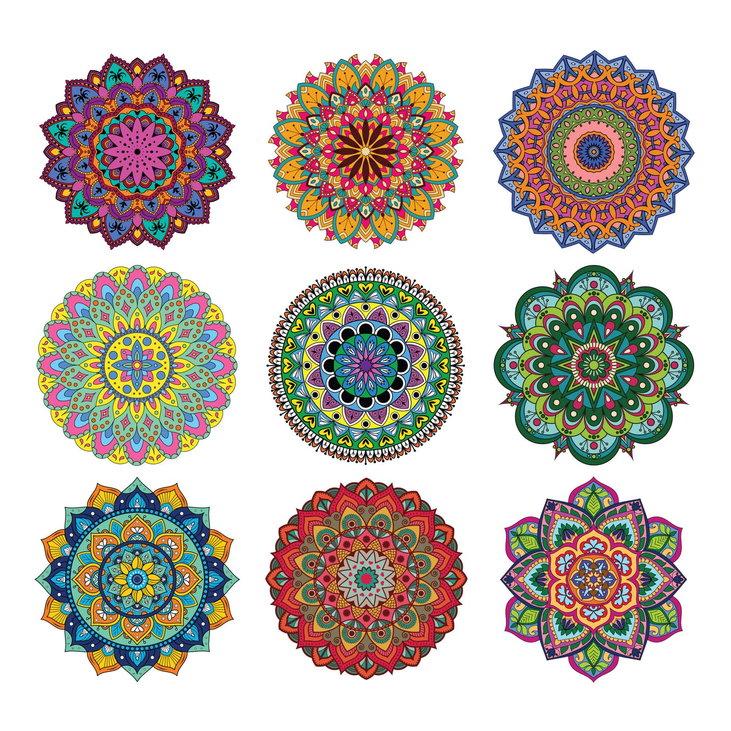Mandala Coloring Sheets – Deluxe 110lb Paper