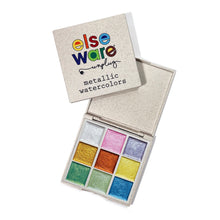 Load image into Gallery viewer, Metallic Watercolors – Wheat Straw Palette
